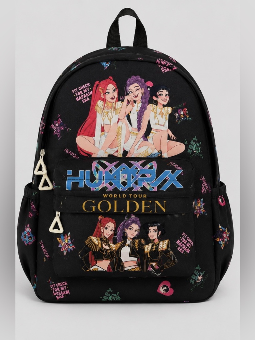 KPOP Demon Hunters Huntrix Golden World Tour Backpack
